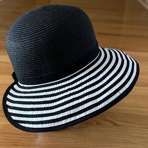 four buttons by San Diego Hat Co. Sun Hat Black White